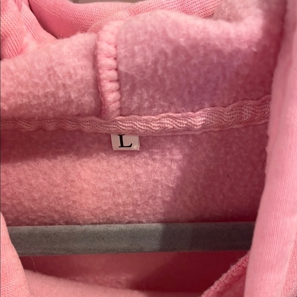 Shein Large Soft Pink Fleece Hoodie - Picture 2 of 7